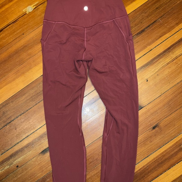 lululemon Align™ High-Rise Pant with Pockets 25" Size 6 Mulled Wine - Picture 5 of 8
